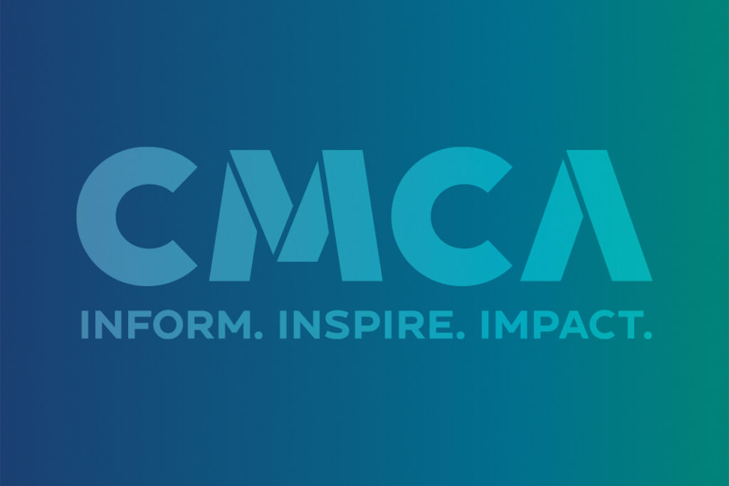 Large gradient blue-green letters 
